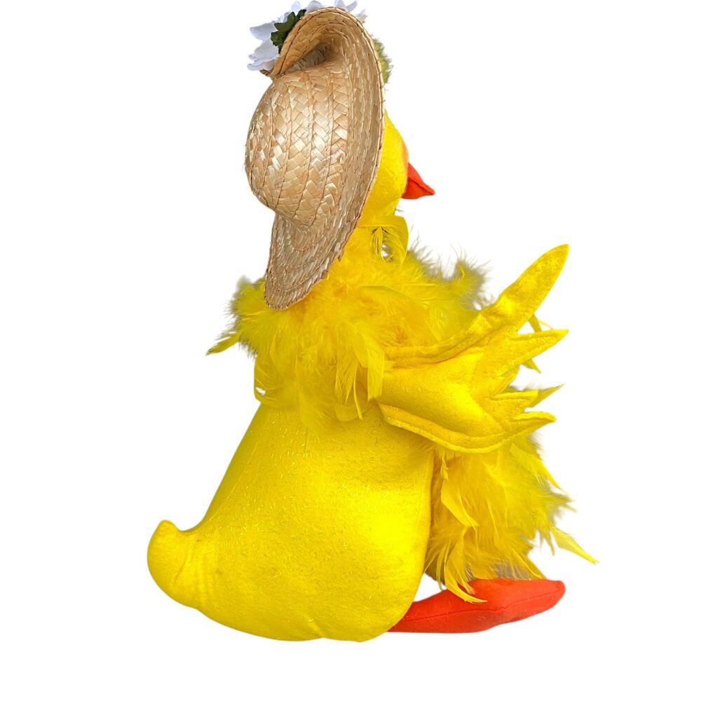 Vintage Annalee 18” Momma Duck Feather Figurine Doll Yellow 2006 Collectible - Picture 5 of 10